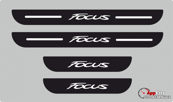 Ford Focus Plastik Kapı Eşiği (4lü Set)