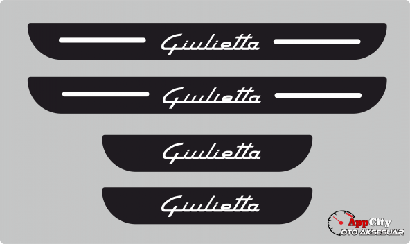 Giulietta Plastik Kapı Eşiği (4lü Set)