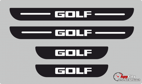 Golf Plastik Kapı Eşiği (4lü Set)