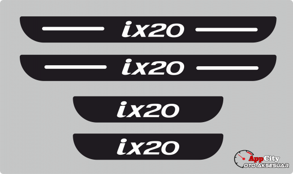 Hyundai İX20 Plastik Kapı Eşiği (4lü Set)