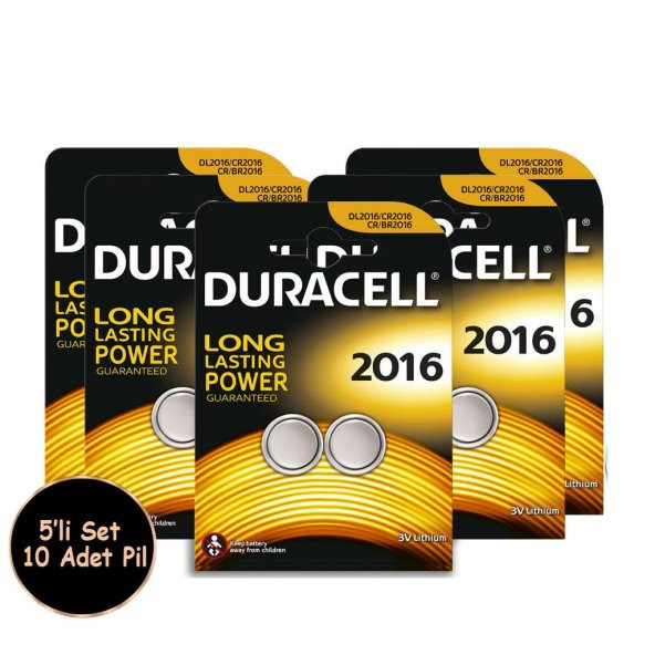 Duracell Lithium DL2016 10 Adet