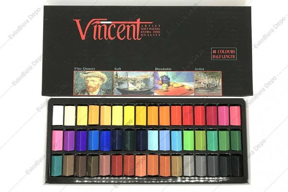Vincent Soft Pastel Seti 48 Renk - 1
