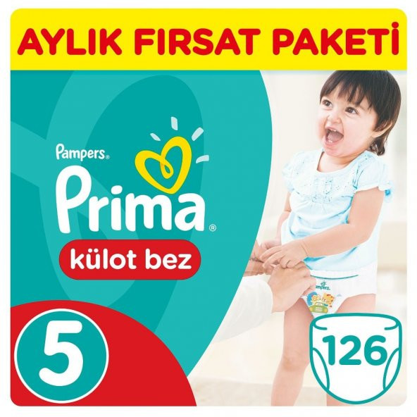 Prima Külot Bebek Bezi 5 Beden Junior Jumbo Paket 42 Adet 3LÜ SET