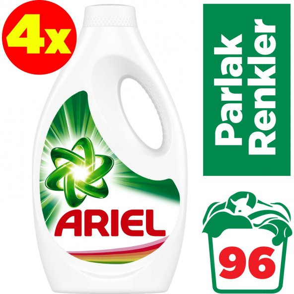 Ariel Sıvı Çamaşır Deterjanı Parlak Renkler 24 X 4 Yıkama
