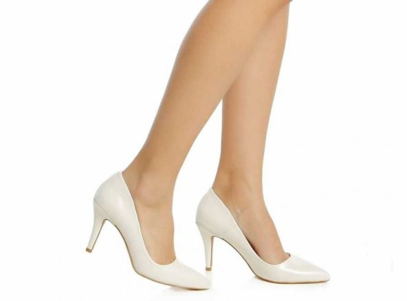 Gelin Ayakkabısı Beyaz   Stiletto - 5