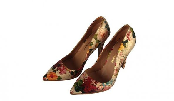 Çiçek Desenli  Stiletto - 6