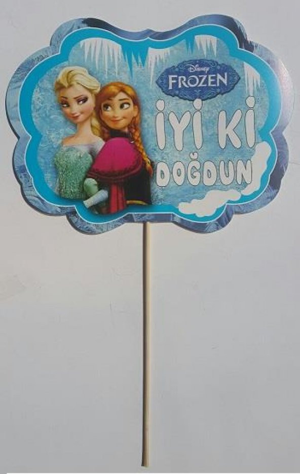 5 Adet Elsa Konuşma Balonu Çubuğu, Frozen Konuşma Çubukları