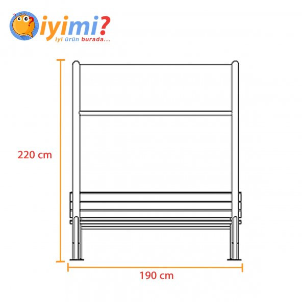 Daire Çatılı Piknik Masası Kamelya - 8