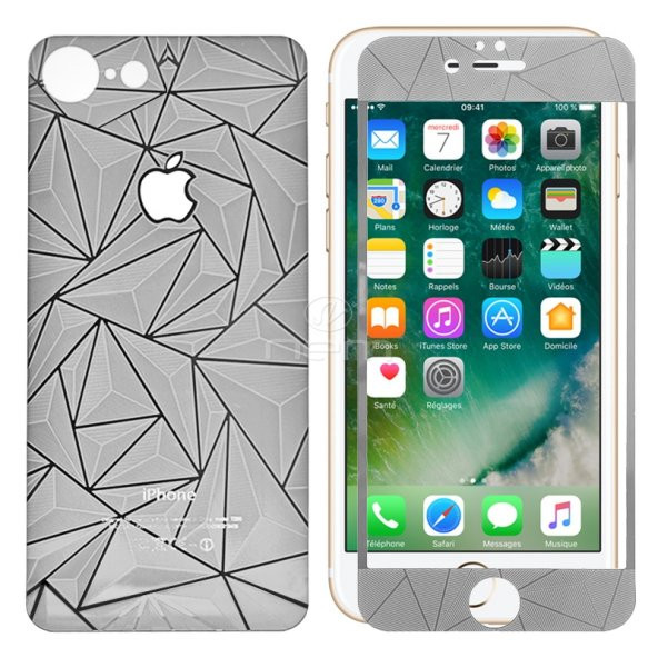 iPhone 7 - 7 Plus Kırılmaz Ön+Arka 3D Temperli Cam Ekran Koruyucu - 3