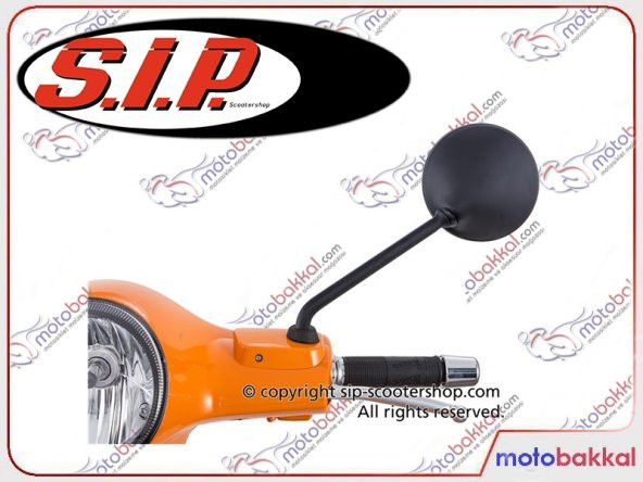 Vespa GTS 300 Super Sport ie 2010-2013 Uyumlu Siyah 8mm Sol Ayna