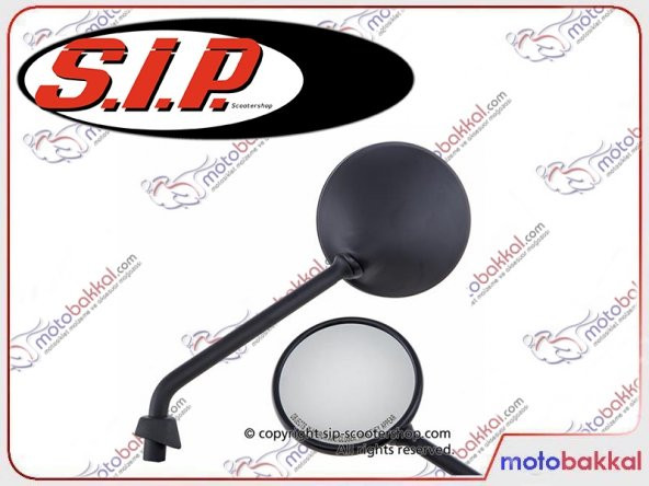 Vespa GTS 300 Super Sport ie 2010-2013 Uyumlu Siyah 8mm Sol Ayna - 2