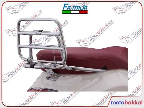 Vespa Primavera-Sprint 150-125 Uyumlu Krom Arka Port Bagaj