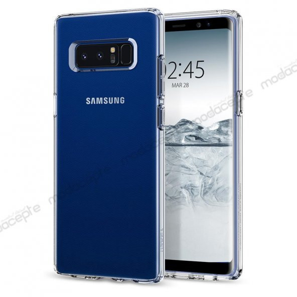 Spigen Samsung Note 8 Kılıf Liquid Crystal Koruyucu Arka Kapak Şeffaf - 6