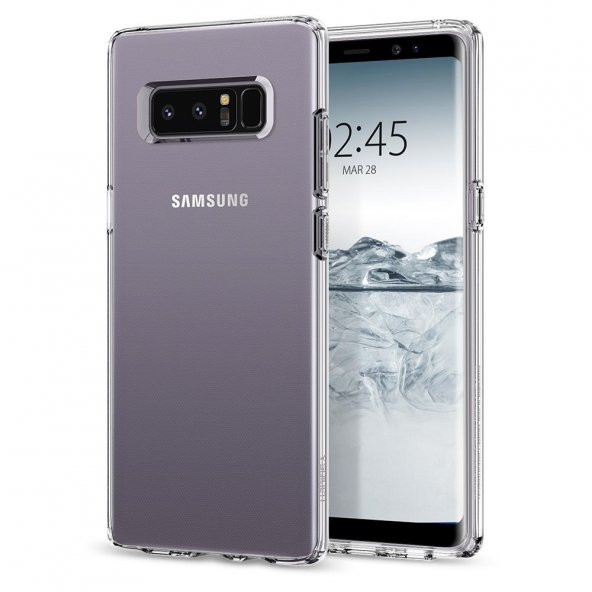 Spigen Samsung Note 8 Kılıf Liquid Crystal Koruyucu Arka Kapak Şeffaf