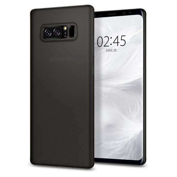 Spigen Samsung Note 8 Kılıf Air Skin Koruyucu Arka Kapak Siyah