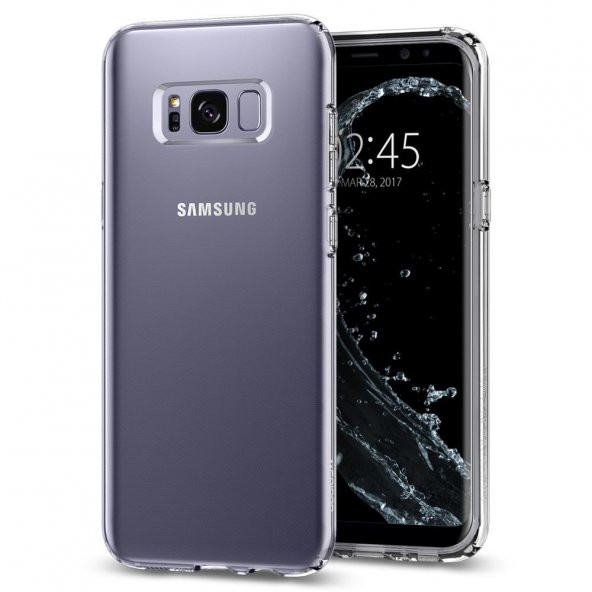 Spigen Samsung S8 Plus (G955) Kılıf Liquid Crystal Koruyucu Arka Kapak Şeffaf
