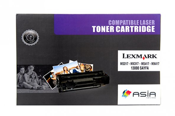 Asıa Alx-7Serıes13K Lexmark Ms317/Mx317/Mx417 Muadıl Toner 13000