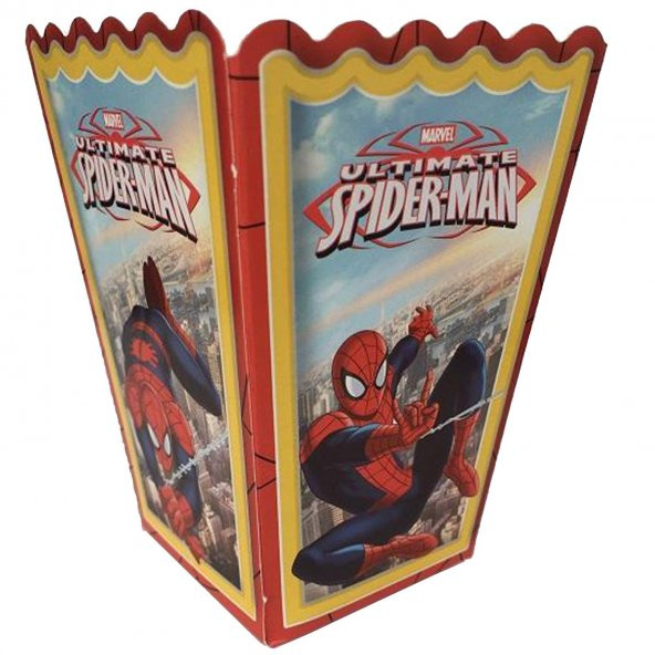 10 Adet Örümcek Adam (Spiderman) Mısır İkram Kutusu Erkek - 1