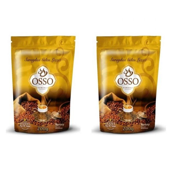 2 Paket Osso Osmanlı Kahvesi 200 Gr x2