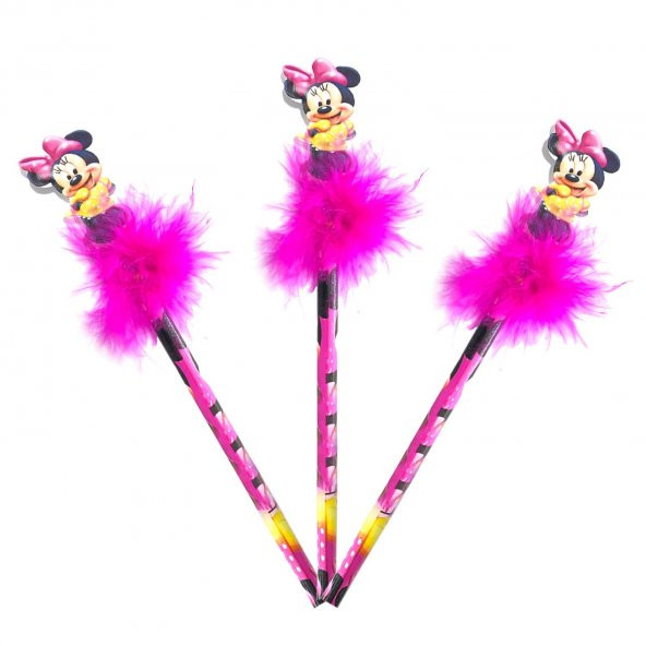 8 Adet Minnie Mouse Kurşun Kalem Doğum Günü Parti Hediyelikleri