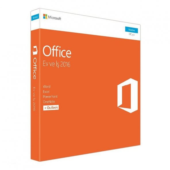 Microsoft Office 2016 Ev ve İş Türkçe Kutu 32/64 Bit T5D-02714 - 1