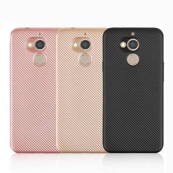 General Mobile GM8 Kılıf Karbon Kamera Korumalı Kapak + Nano Cam