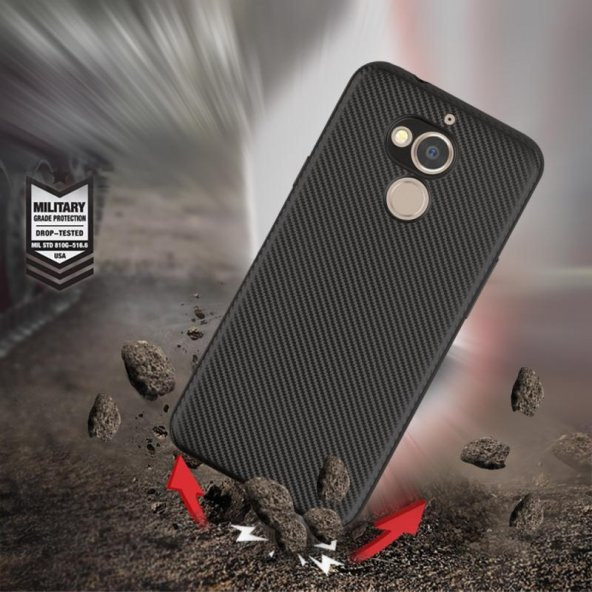 General Mobile GM8 Kılıf Karbon Kamera Korumalı Kapak + Nano Cam - 2