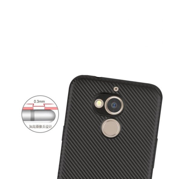 General Mobile GM8 Kılıf Karbon Kamera Korumalı Kapak + Nano Cam - 3