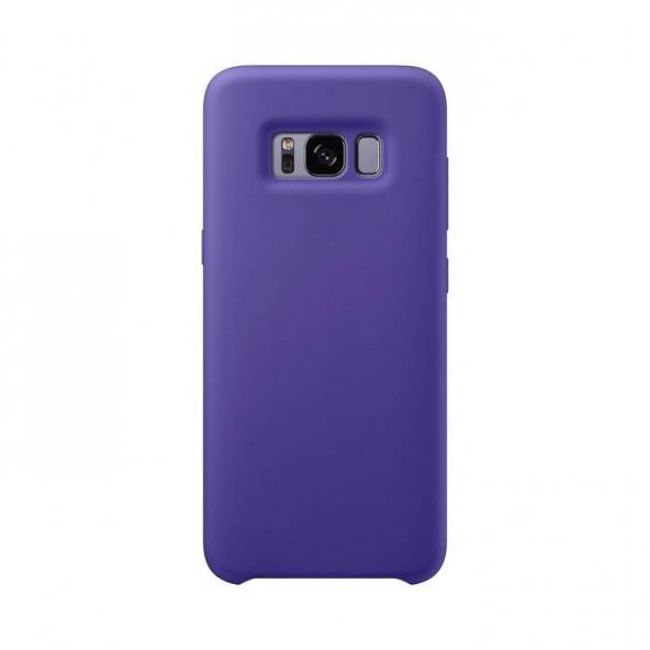 Samsung Galaxy S8 Mor Kılıf Arka Koruyucu Kapak Silicone Cover