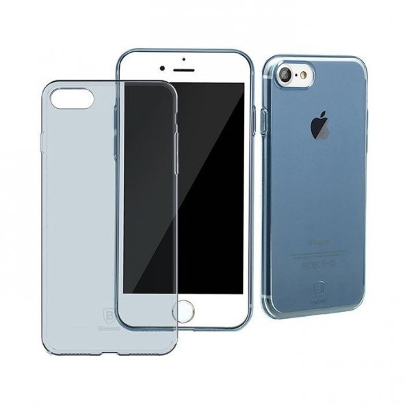 Baseus Simple Mavi iPhone 8 Kılıf Arka Koruyucu Kapak