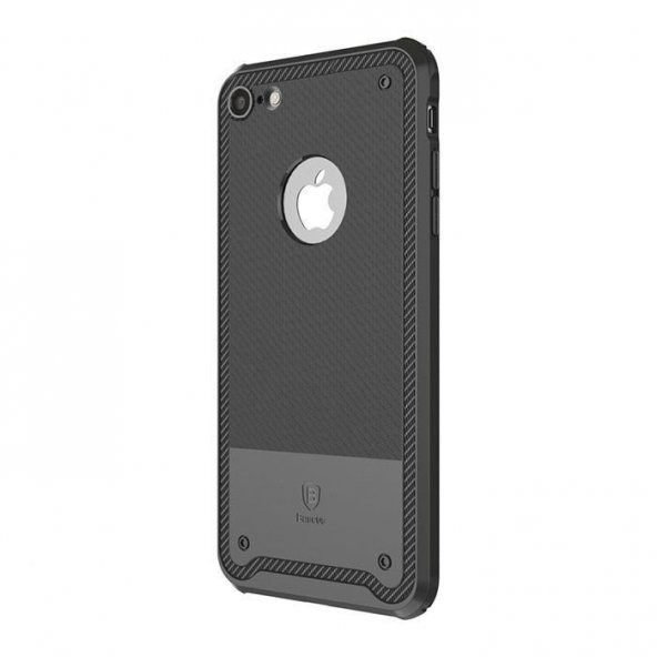 Baseus Shield Siyah iPhone 7 - 8 Kılıf Arka Koruyucu Kapak - 3