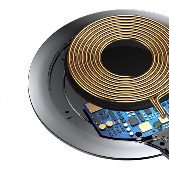 Baseus Metal iPhone Wireless Hızlı Siyah Şarj Cihazı 7.5w - 3