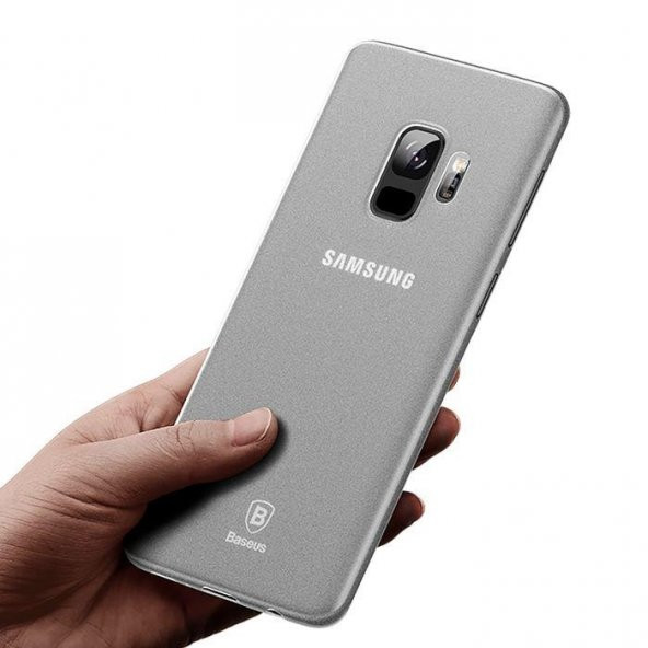 Baseus Wing Samsung Galaxy S9 Beyaz Kılıf Arka Koruyucu Kapak