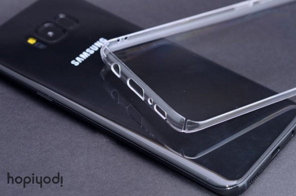 Samsung Galaxy S8 Kılıf Şeffaf Sert Arka Kapak Koruyucu Clear Cov - 4