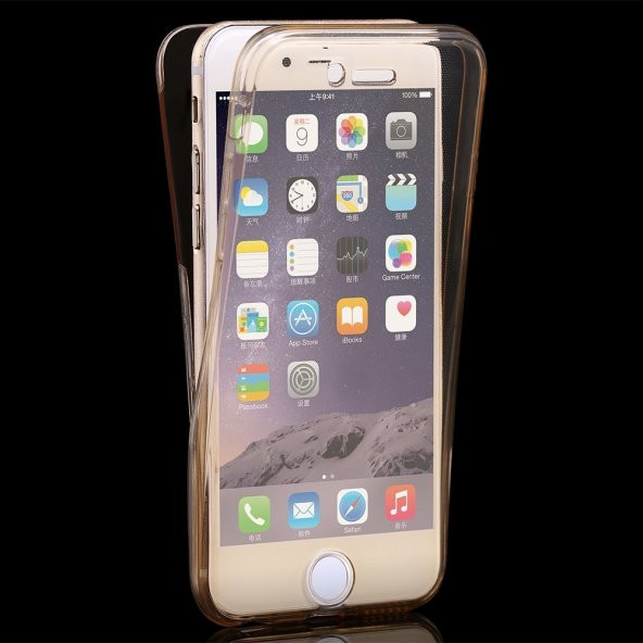 iPhone 7 Plus 360 Derece Silikon Kılıf Ön Arka Koruyucu Kapak Ful - 5