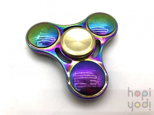 Sınırlı Üretim Metal Stres Çarkı 7 dk Döner Hand Spinner Tek Rulm - 3