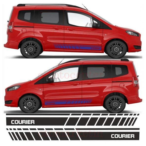 Ford Courier Yan Şerit Oto Sticker - 3