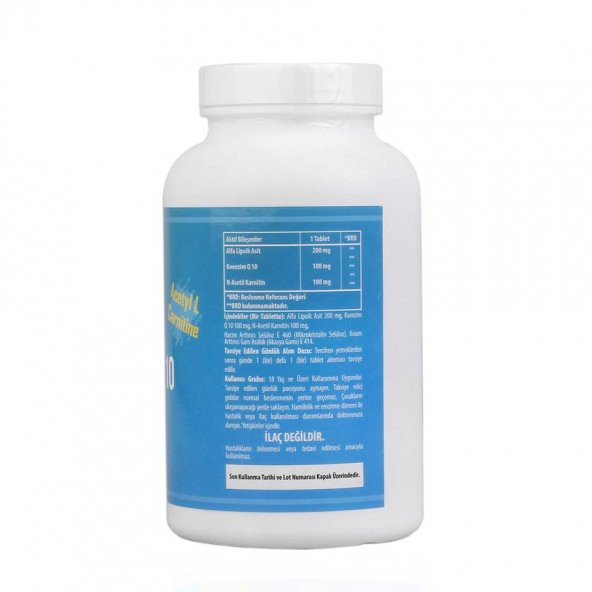 Ncs Coenzyme Q10 Alpha Lipoic Acid Lcarnitine 180 Tablet 3 kutu - 2