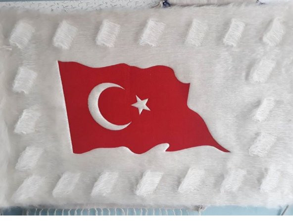 Siirt doğal el işleme Türk bayrağı