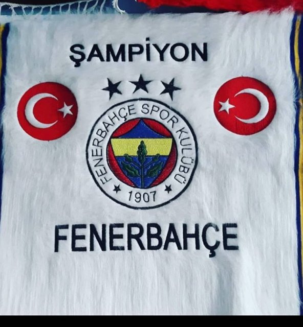 Fenerbahçe ve Türkiye amblemli kilim 65x85 cm