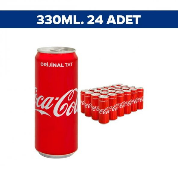 Coca Cola Kutu 330 Ml x 24