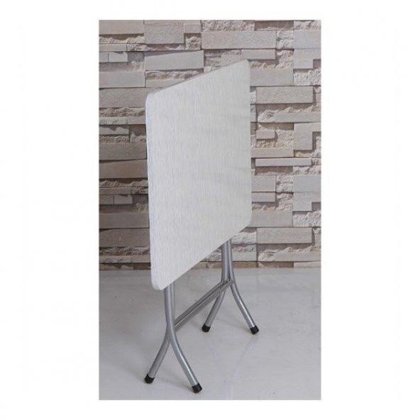 Teknor Ahşap Katlanabilir Beyaz 60x90 Katlanır Masa - 2