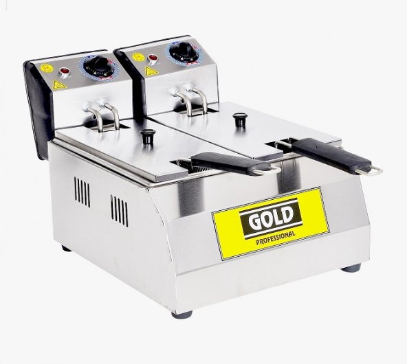 Fritöz Kızartma Makinası 3+3 Litre Elektrikli Fritöz Makinesi Patates kızartma makinası