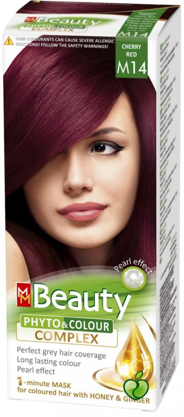 Beauty Doğal Bitkisel Saç Boyası M14 Vişne Kızılı