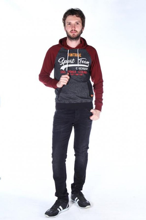 CAZADOR ERKEK KAPŞONLU SWEAT SLİM FİT 5054 - 7