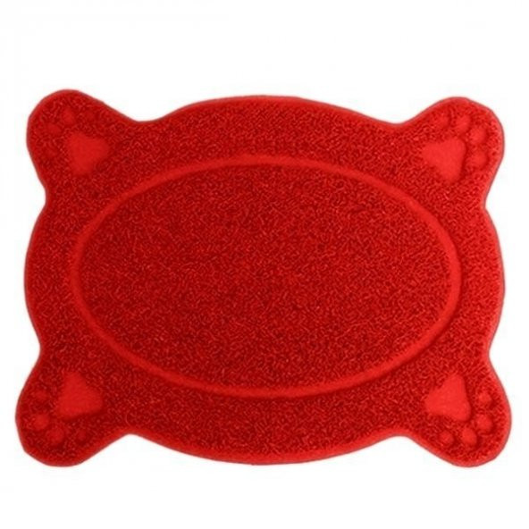 Ans Kedi Tuvalet Önü Paspası Çemberli Kırmızı 38-50 cm