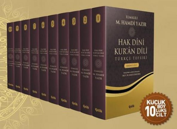 Hak Dini Kuran Dili Türkçe Tefsiri (10 Cilt Takım) - Elmalılı Muhammed Hamdi Yazır - Çelik Yayınevi