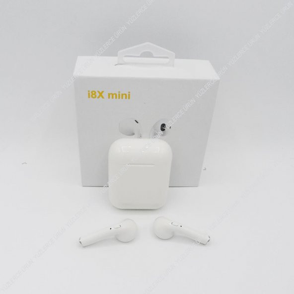 İ8X Mini Bluetooth Şarj Kutulu Mikrofonlu Kablosuz Kulaklık
