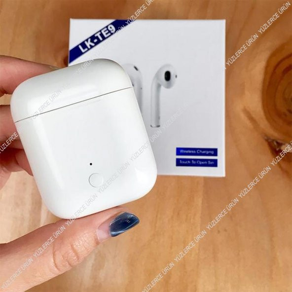 LK-TE9 Dokunmatik Kablosuz Şarjlı Mikrofonlu Bluetooth Kulaklık - 6