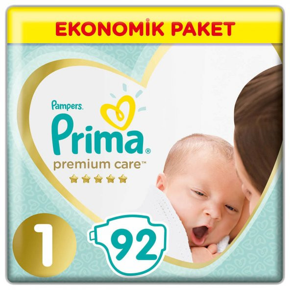 Prima Bebek Bezi Premium Care 1 Beden Yenidoğan 92 Adet